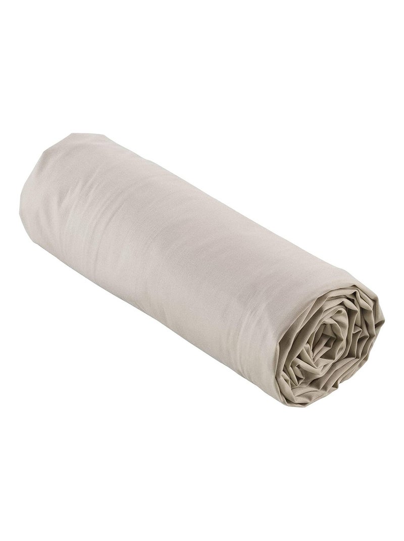 Hoeslakens van katoenen perkal lia promo linge Geglazuurd bruin - Kiabi