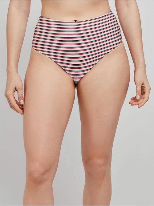 Hoge bikini broekje gestreepte print - Kiabi Hoge bikini broekje gestreepte print - Kiabi