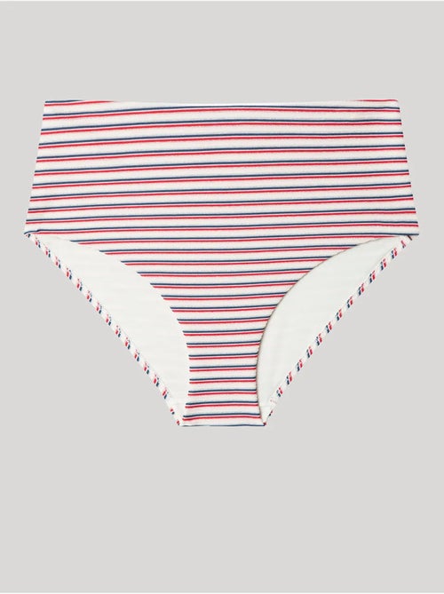 Hoge bikini broekje gestreepte print - Kiabi Hoge bikini broekje gestreepte print - Kiabi