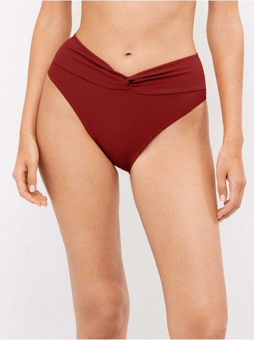 Hoge bikini broekje met knoop - Kiabi Hoge bikini broekje met knoop - Kiabi