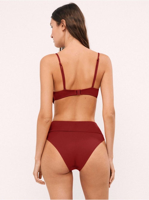 Hoge bikini broekje met knoop - Kiabi Hoge bikini broekje met knoop - Kiabi
