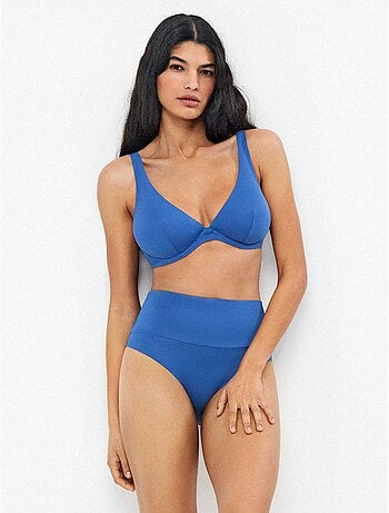 Hoge bikini broekje met meerdere posities
