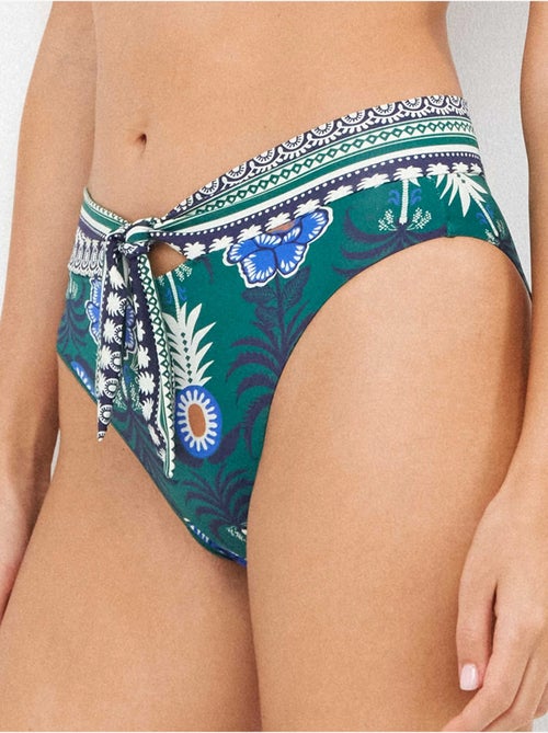 Hoge bikini slip met tropische ananas print - Kiabi Hoge bikini slip met tropische ananas print - Kiabi