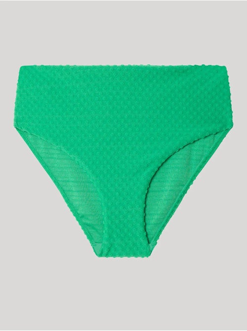 Hoge bikinibroekje met structuurstof - Kiabi Hoge bikinibroekje met structuurstof - Kiabi