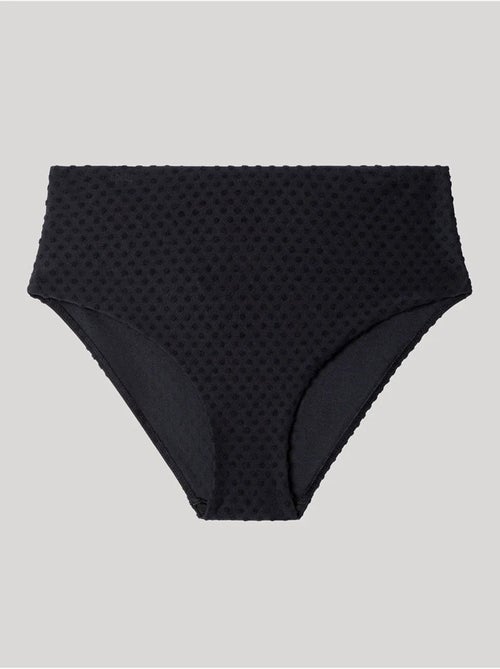 Hoge bikinibroekje met structuurstof - Kiabi Hoge bikinibroekje met structuurstof - Kiabi