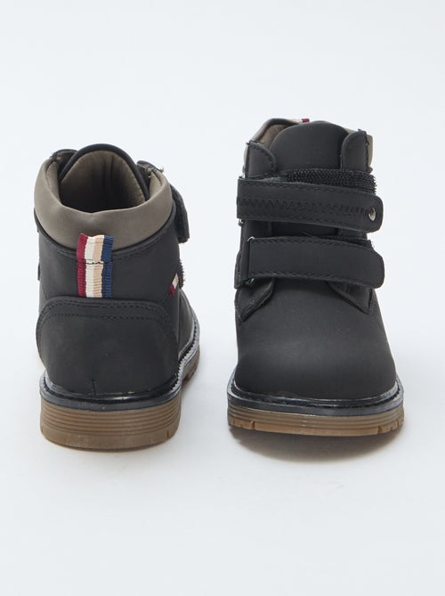 Hoge boots met klittenband - Kiabi