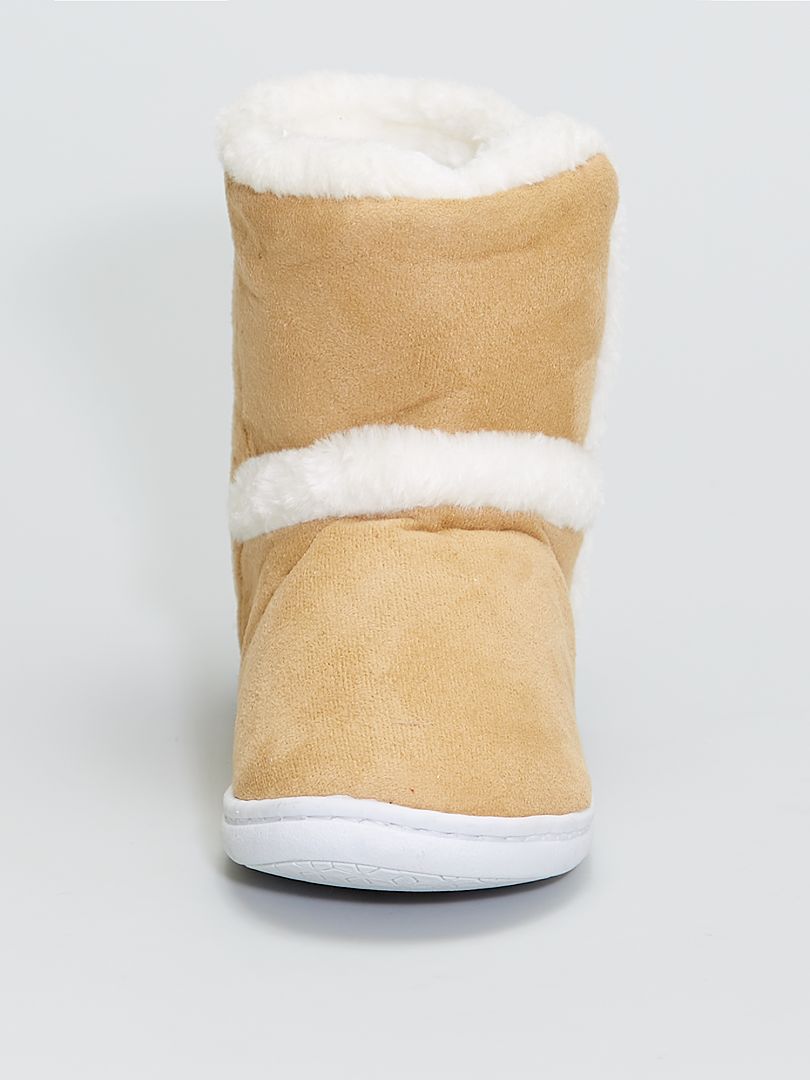 Hoge pantoffels in de vorm van laarzen - WIT - Kiabi - 10.00€