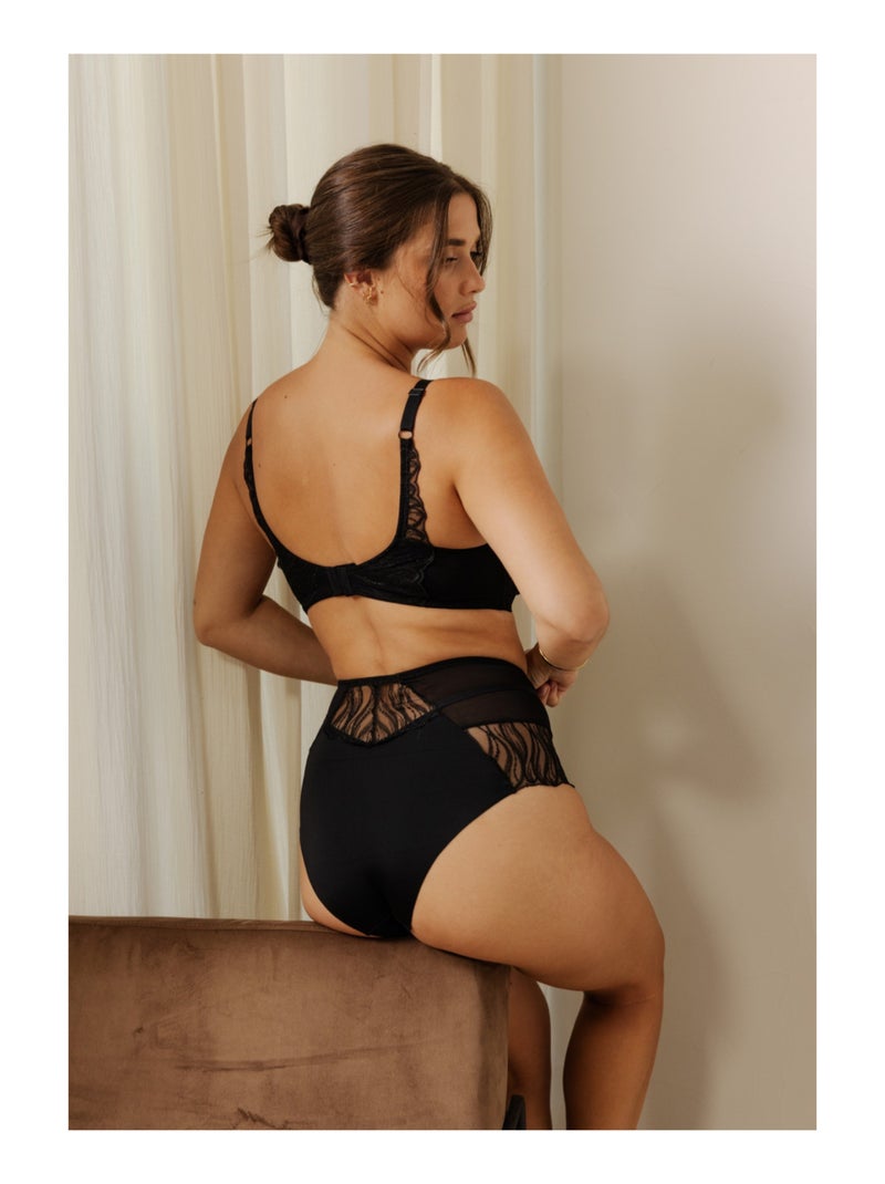 Hoge slip cristy Zwart - Kiabi