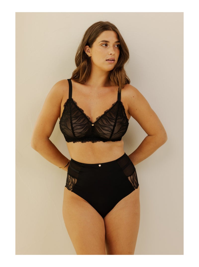 Hoge slip cristy Zwart - Kiabi