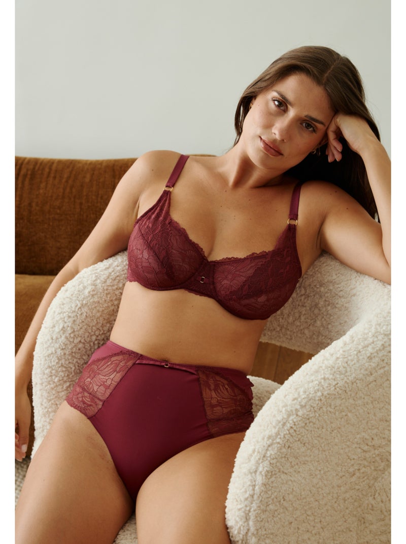 Hoge slip edina Bordeaux - Kiabi