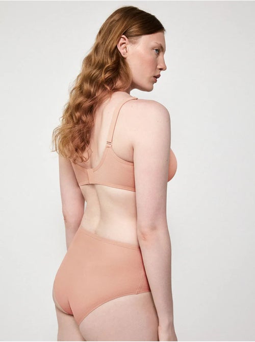 Hoge slip in delicaat plumetti stof - Kiabi