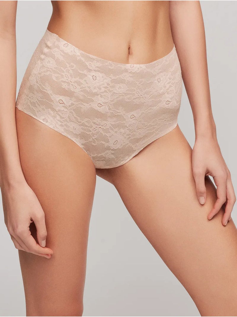 Hoge slip met omsluitende lasergesneden Roze - Kiabi