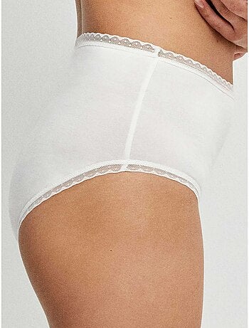 Hoge slip met plumetti galon