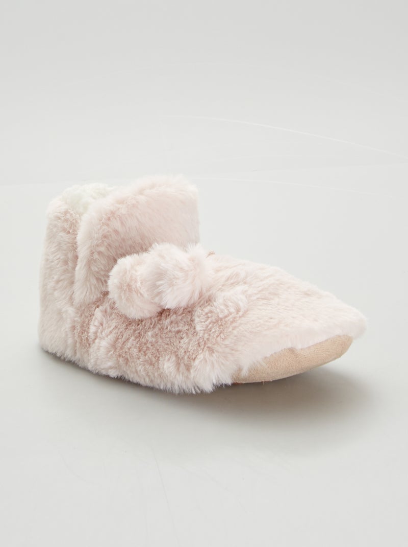 Hoge sloffen met kwastje ROSE - Kiabi
