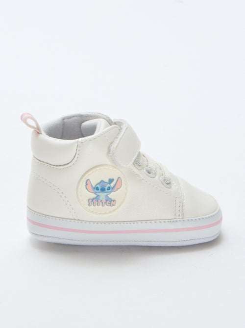 Hoge sneakers in imitatieleer 'Stitch' - Kiabi