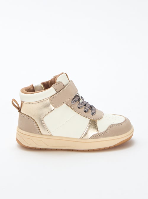 Hoge sneakers met klittenband - Kiabi