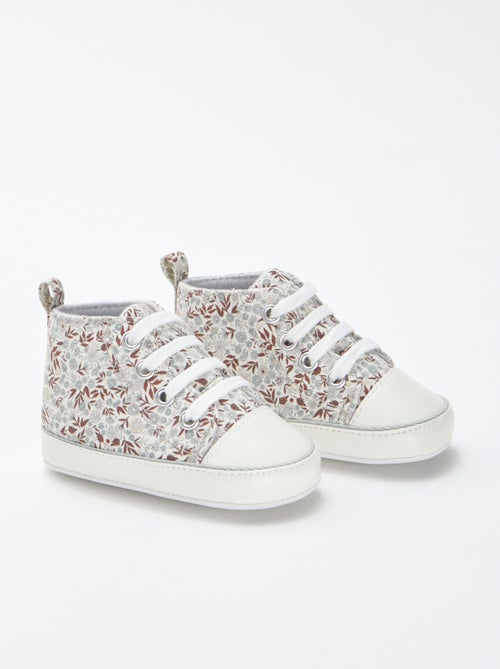 Hoge sneakers met ruiten - Kiabi