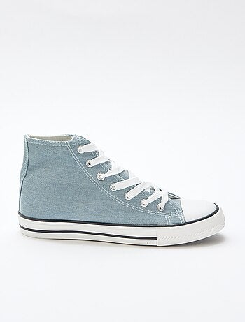 Hoge sneakers van denim
