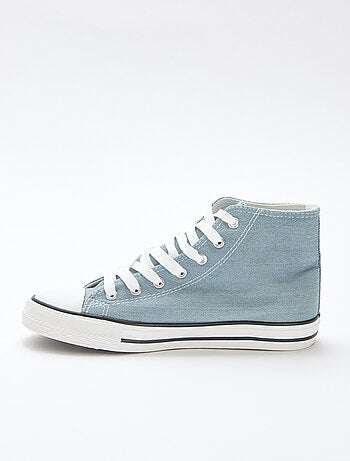 Hoge sneakers van denim