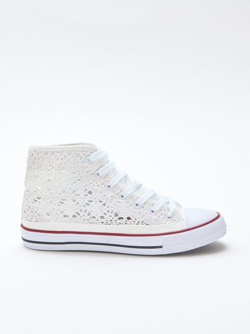 Hoge sneakers van macramé - Kiabi
