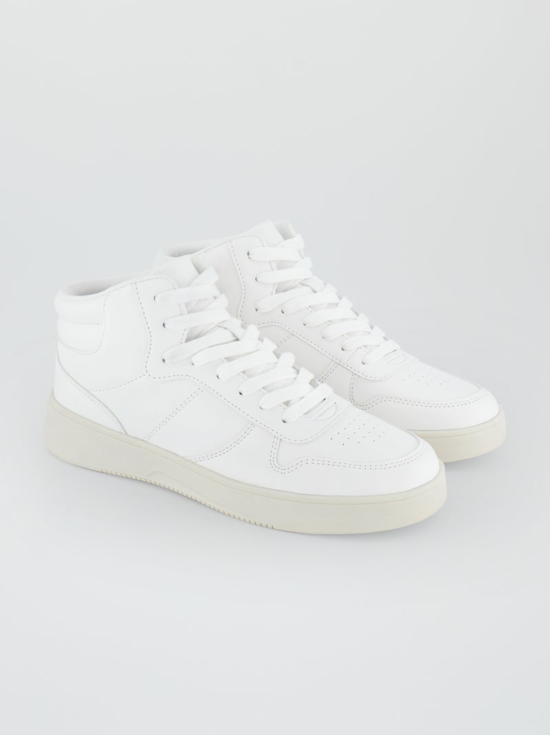 Hoge sneakers wit - Kiabi
