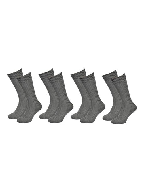 Hoge sokken heren katoen - Set van 4 - Kiabi Hoge sokken heren katoen - Set van 4 - Kiabi