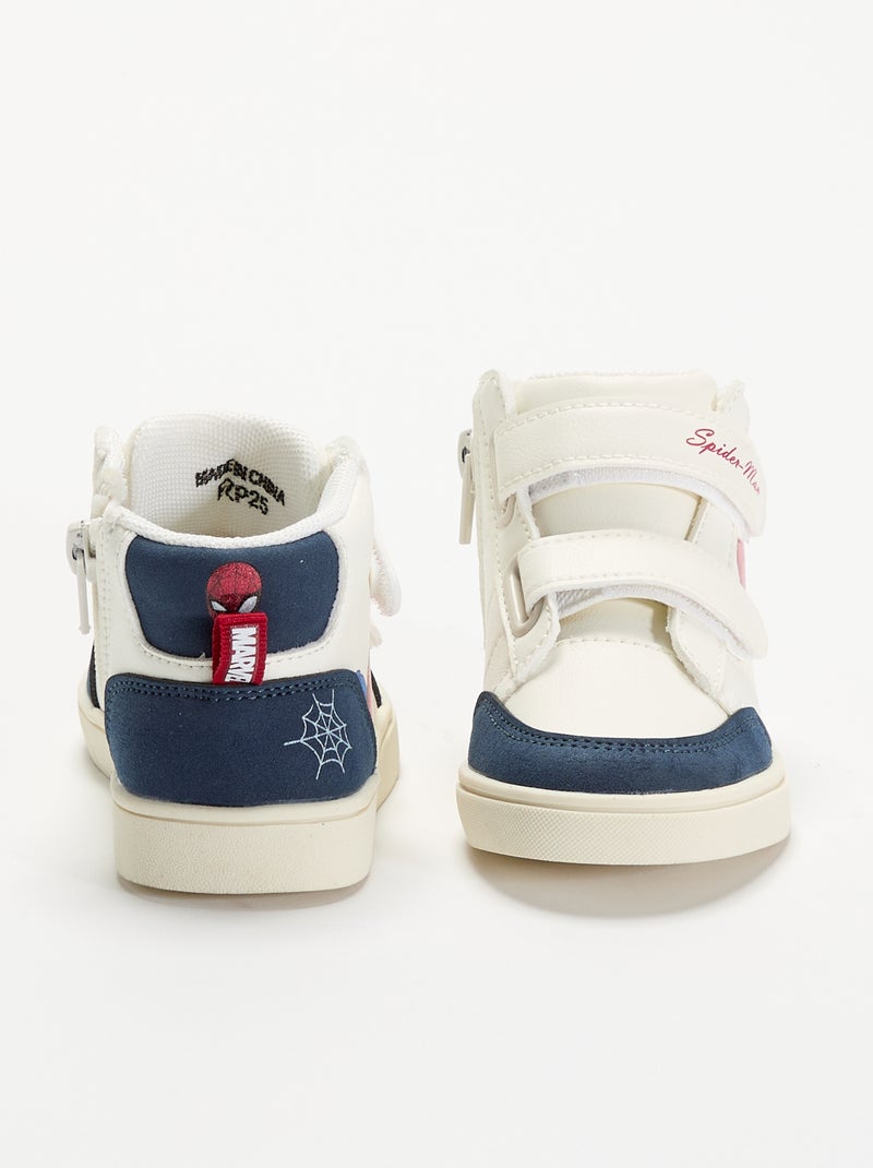 Hoge 'Spider-Man' 'Marvel' sneakers met klittenbandsluitingen Rood - Kiabi