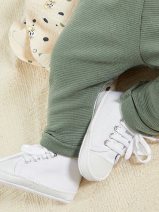 Hoge stoffen sneakers