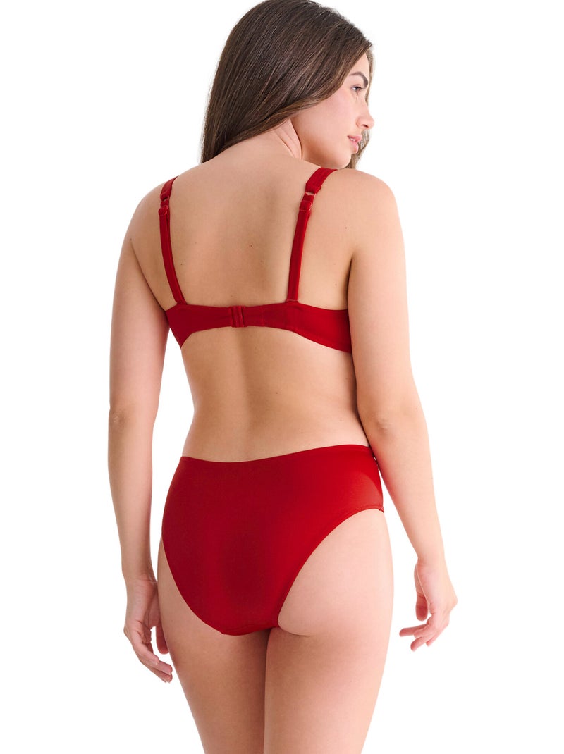 Hoge taille bikinitop bondi beach Rood - Kiabi
