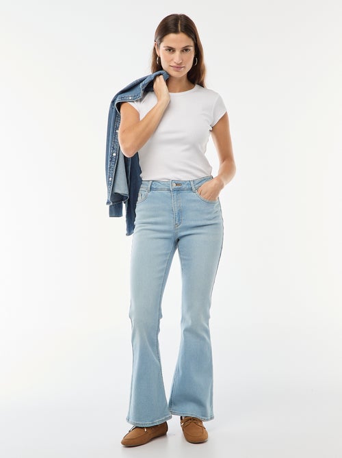 Hoge taille flare/bootcut jeans - L28 - Kiabi