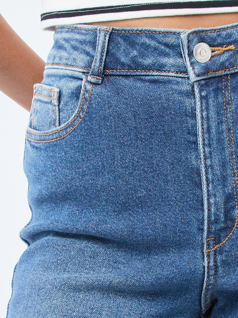 Hoge taille flare/bootcut jeans - L32 Blauw - Kiabi