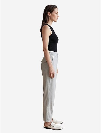 Hoge taille rechte broek met zakken my fashion