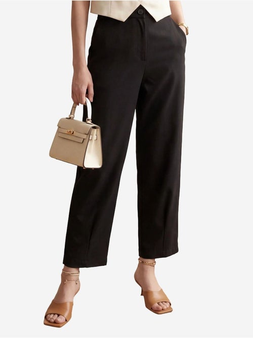 Hoge taille rechte broek met zakken my fashion - Kiabi