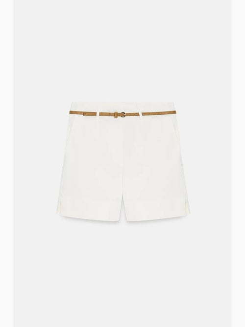 Hoge taille short van popeline met ceintuur dilvin - Kiabi Hoge taille short van popeline met ceintuur dilvin - Kiabi