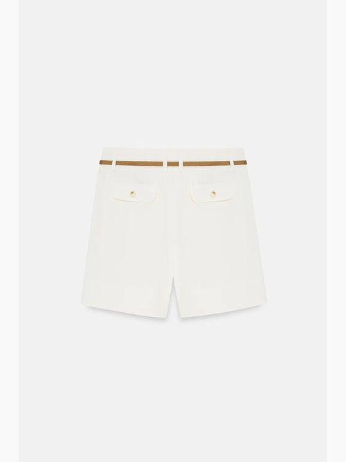 Hoge taille short van popeline met ceintuur dilvin - Kiabi Hoge taille short van popeline met ceintuur dilvin - Kiabi