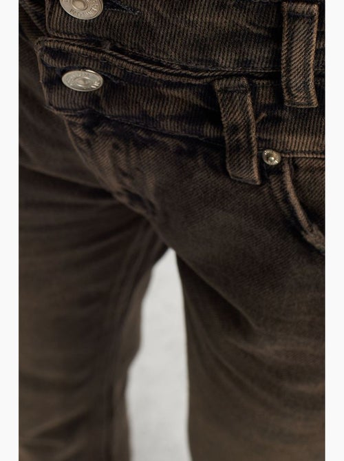 Hoge taille straight-leg jeans van katoen dilvin - Kiabi Hoge taille straight-leg jeans van katoen dilvin - Kiabi