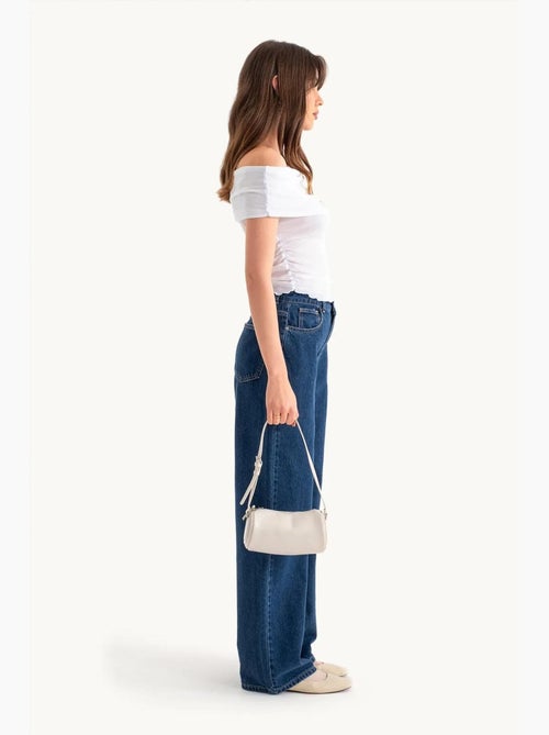 Hoge taille super wijde pijpen jeans hiccup - Kiabi Hoge taille super wijde pijpen jeans hiccup - Kiabi