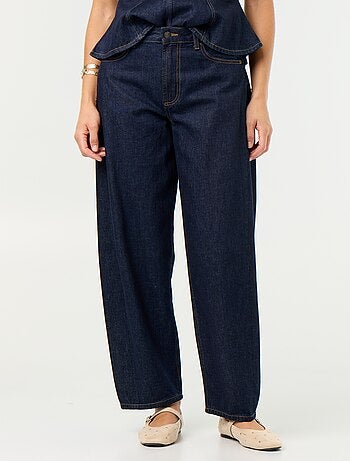 Hoge taille wide leg jeans