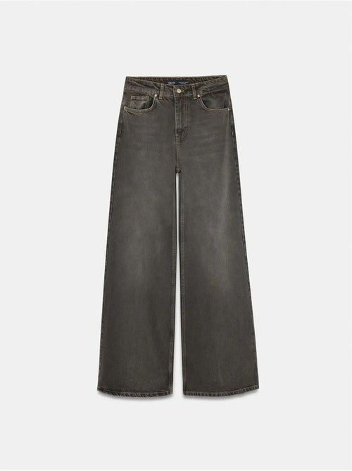 Hoge taille wide-leg jeans van katoen dilvin - Kiabi Hoge taille wide-leg jeans van katoen dilvin - Kiabi