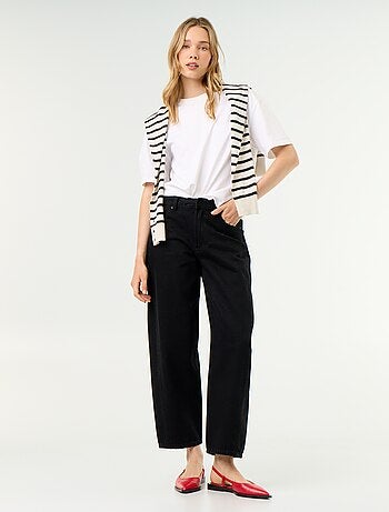 Hoge taille wide leg jeans