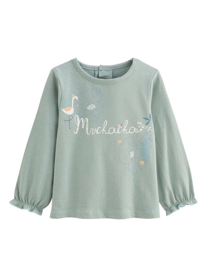 Holamuchacha 2-pack kindershirts met lange mouwen Blauw - Kiabi