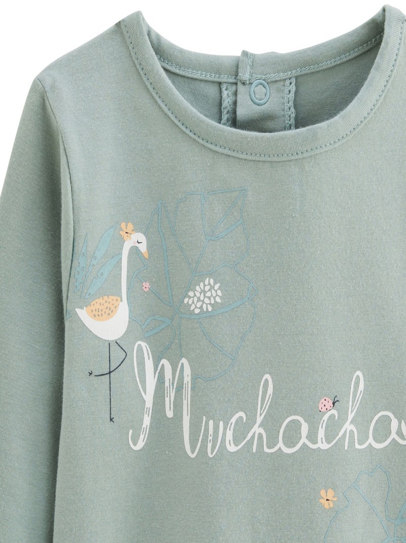 Holamuchacha 2-pack kindershirts met lange mouwen Blauw - Kiabi