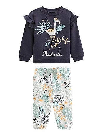 Holamuchacha baby set: sweatshirt en fleecebroek