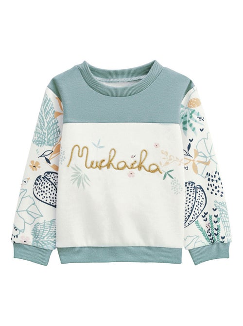 Holamuchacha fleece sweatshirt voor kinderen - Kiabi