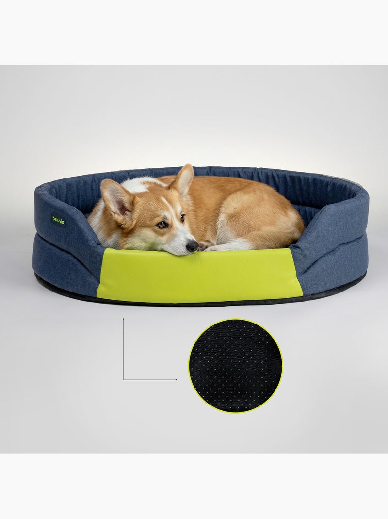 Hondenmand kussen PELUVIO Arita - Antislip Blauw - Kiabi