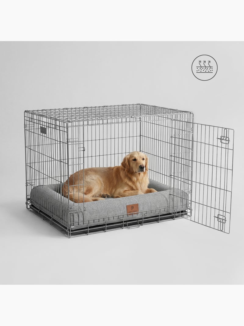 Hondenmand kussen PELUVIO Kibi - Antislip - Traagschuim Grijs - Kiabi