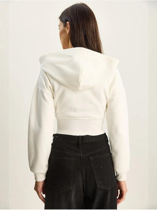 Hooded printed slim-fit cropped vest lucci - Kiabi Hooded printed slim-fit cropped vest lucci - Kiabi
