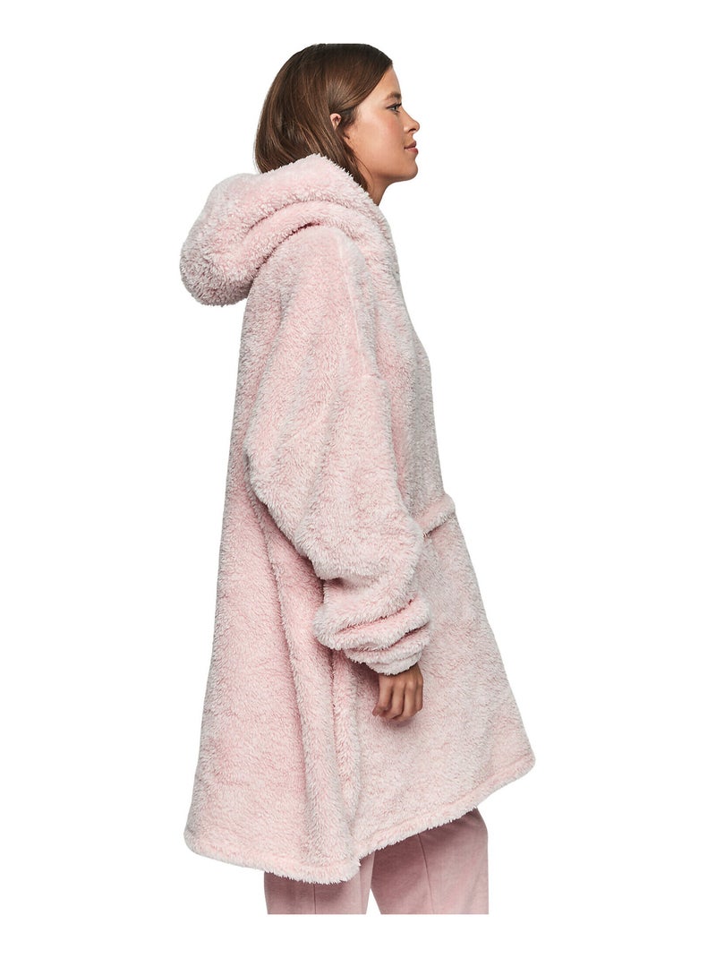 Hooded sweatshirt poncho en kussenset pc1 style add Roze - Kiabi
