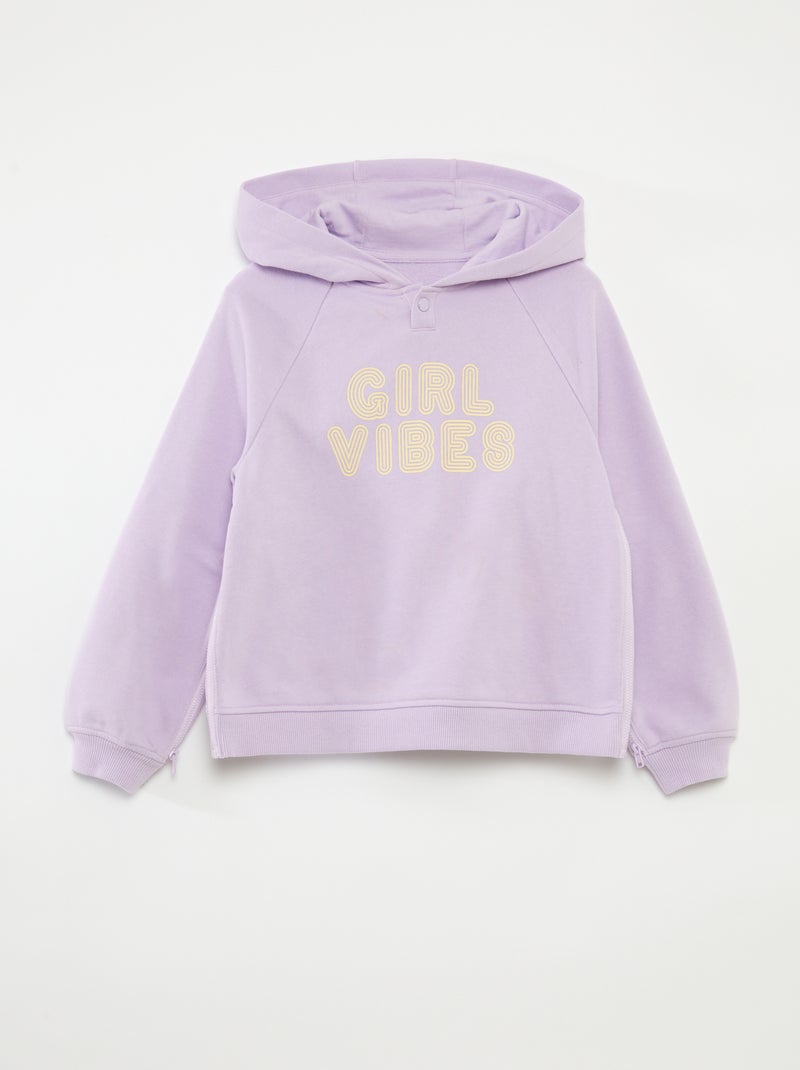 Hoodie - makkelijk aan te trekken collectie PAARS - Kiabi