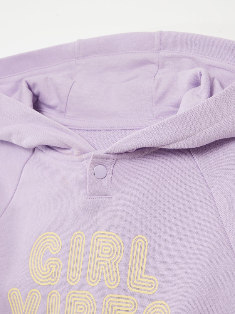 Hoodie - makkelijk aan te trekken collectie PAARS - Kiabi